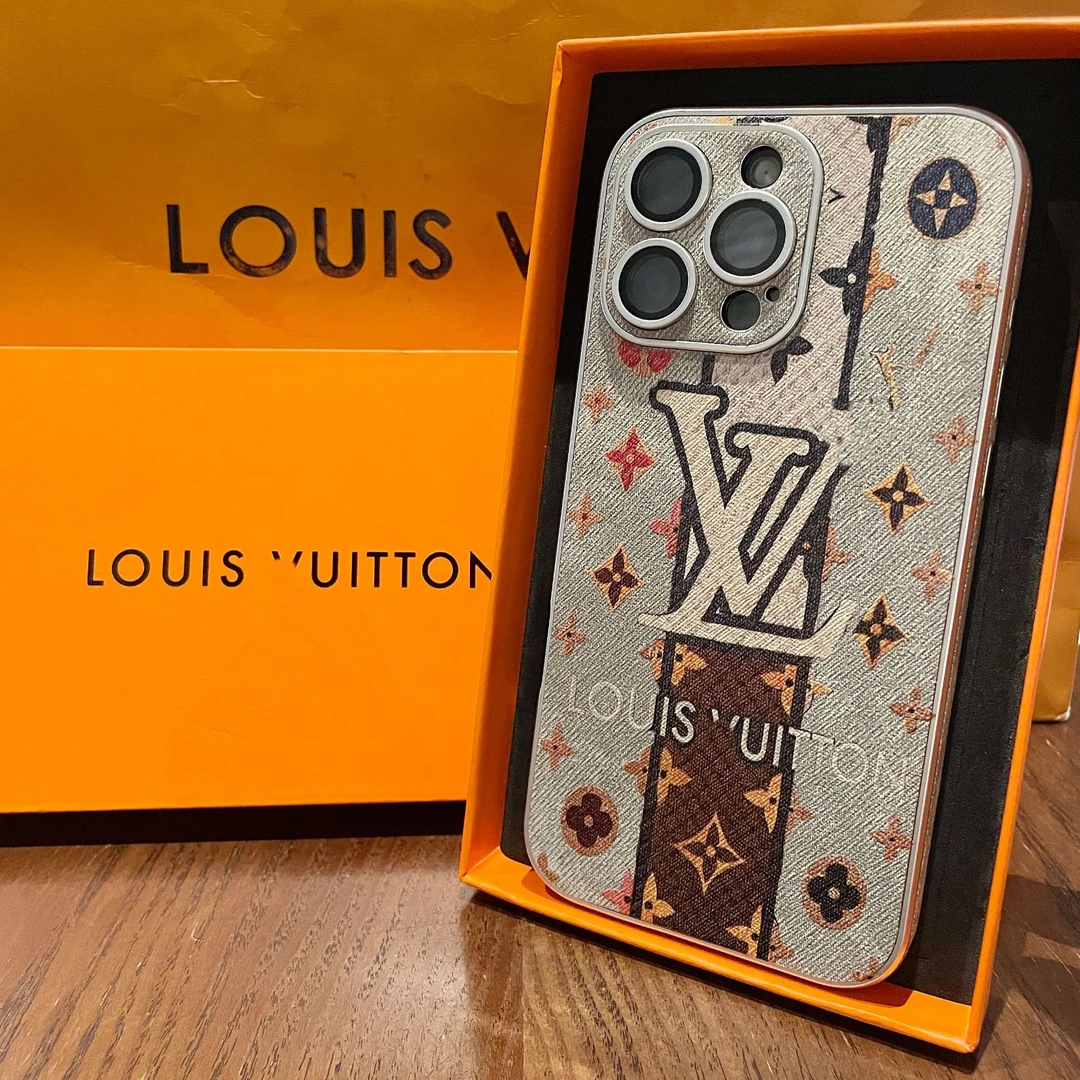 小羊皮质苹果16promax手机壳全包15pm复古适用iPhone14pro老花13P