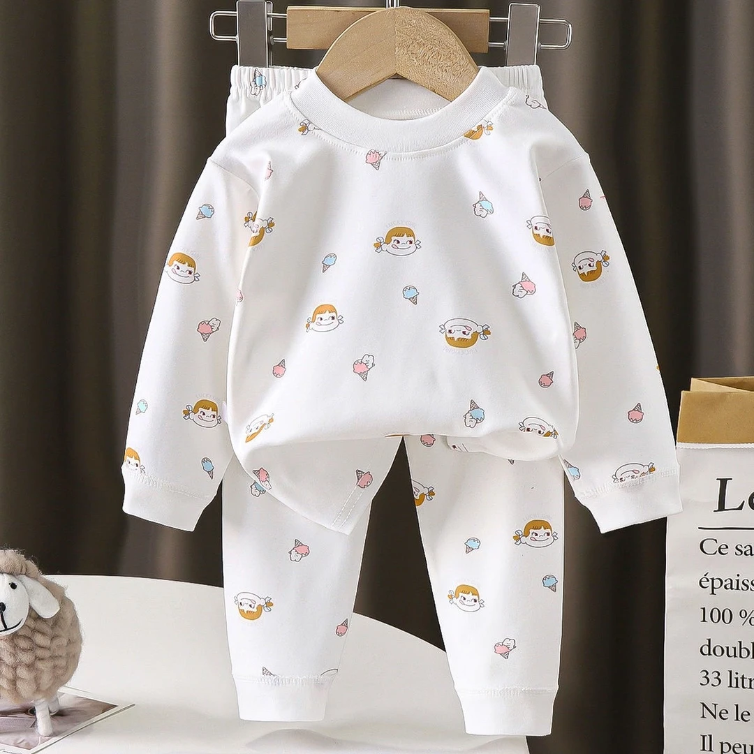 儿童秋衣秋裤套装德绒保暖内衣套装男女童秋冬打底宝宝家居服睡衣