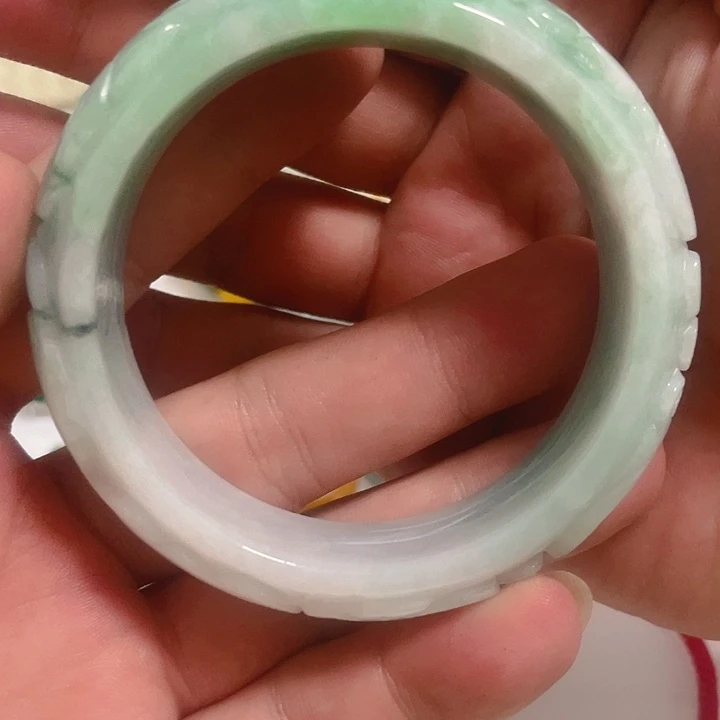 s***r翡翠未镶嵌手镯翡翠240