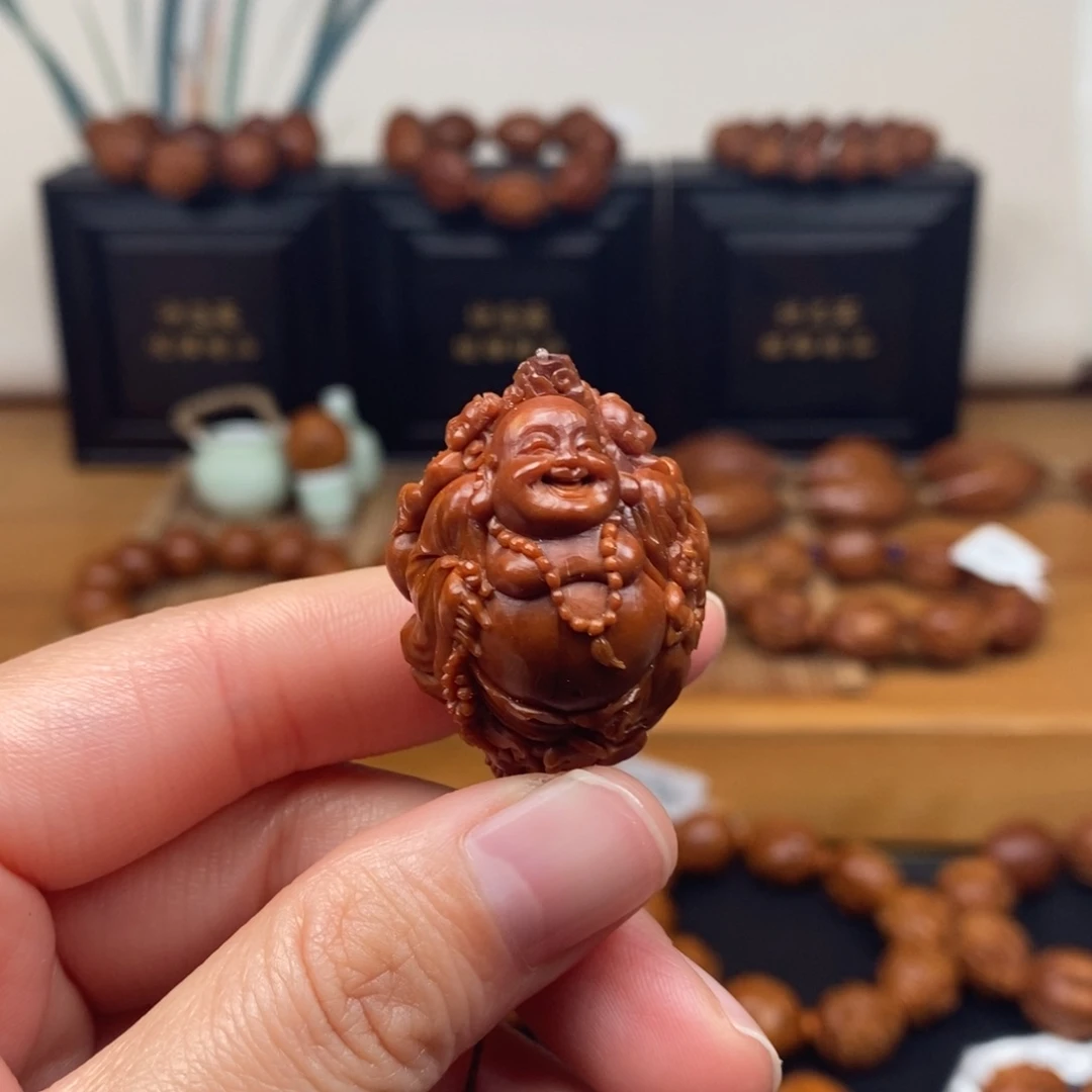 吊坠橄榄核许忠英老师五子弥勒