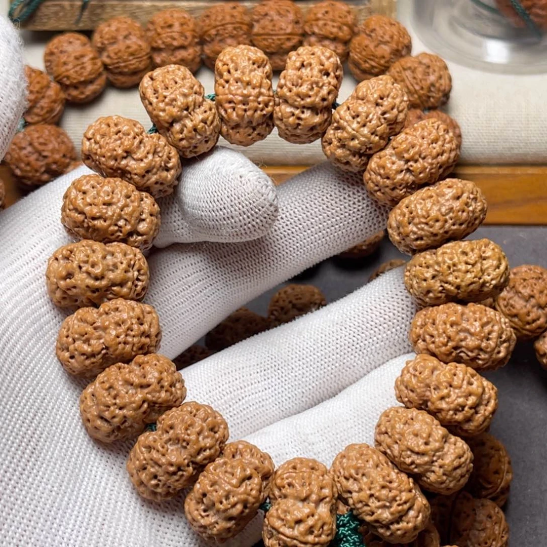 金刚菩提手串ℋ****古龙五星梅花夹板超头23尺