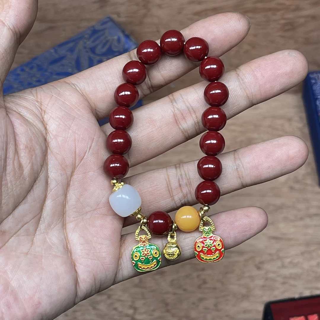 含辰砂工艺品手串@@qw245 (无礼盒)