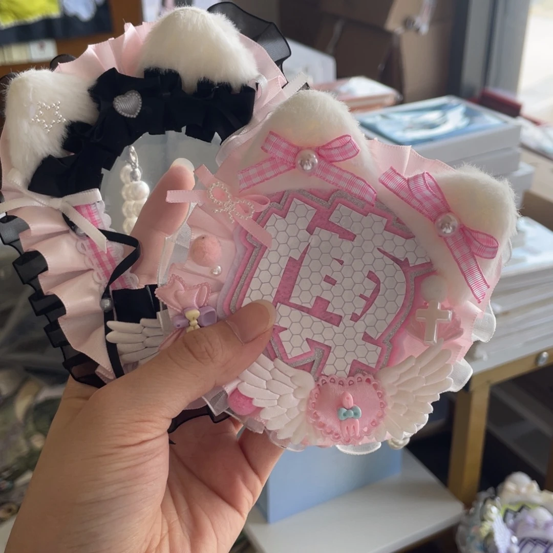 粉黑蕾丝卡套➕博姓名牌（无铃铛