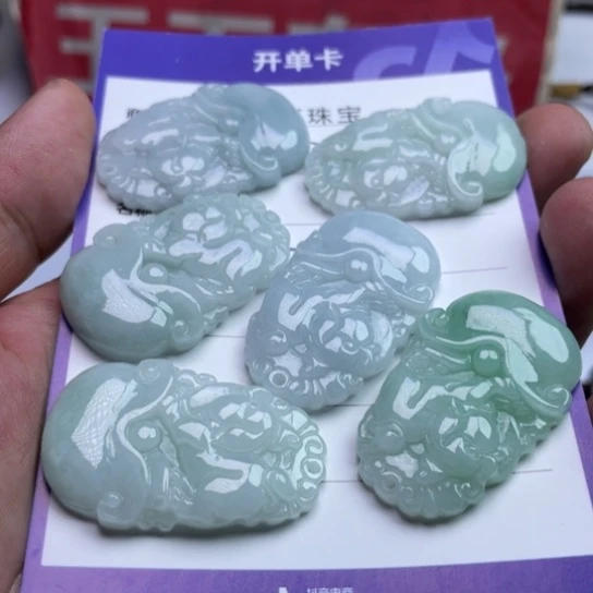 翡翠挂件未镶嵌多样性发货拍一发一