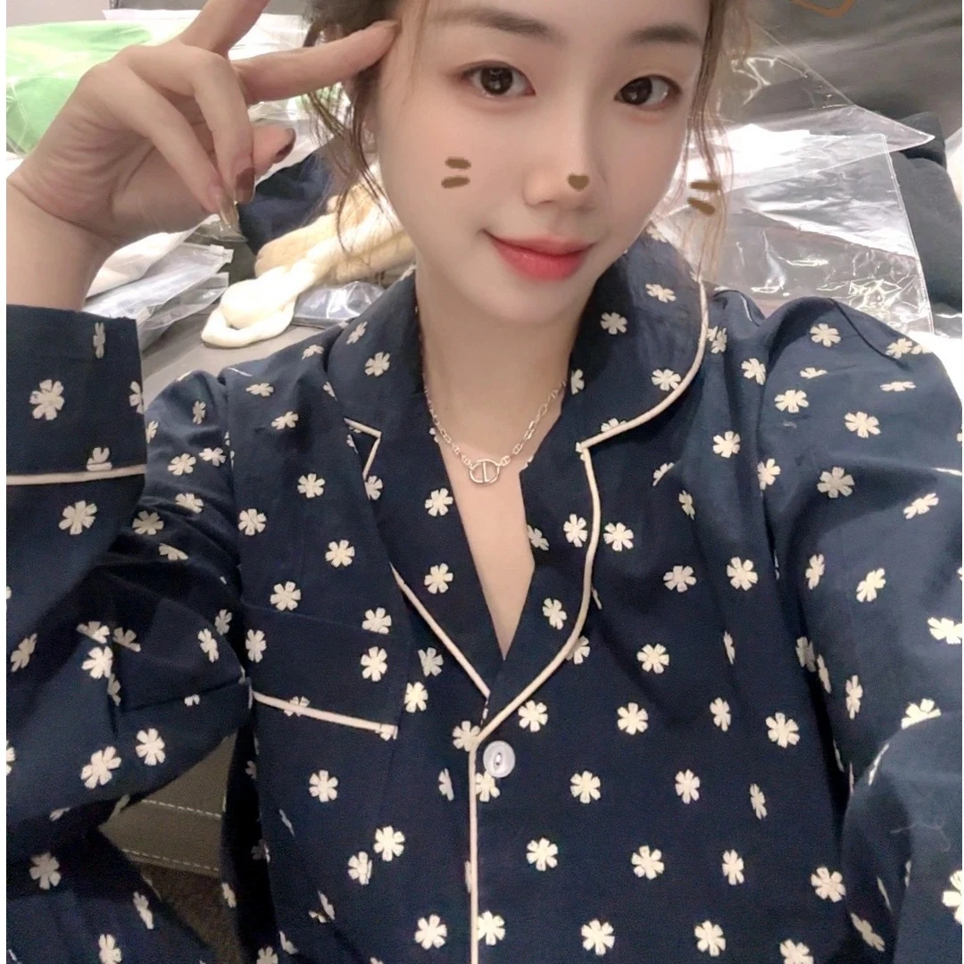 【慧姐韩国正品】2025春夏新款碎花翻领家居服/N0退N0换