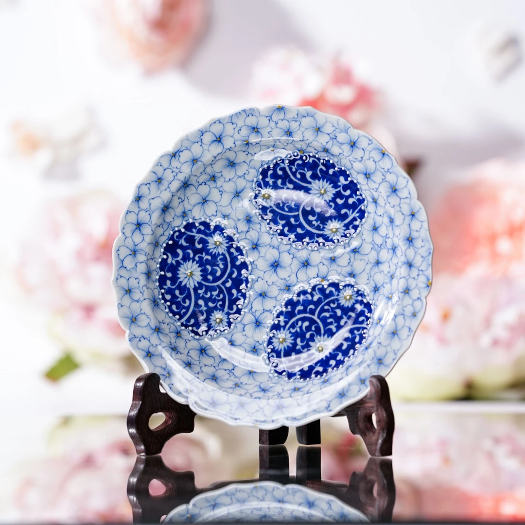 独妙芳华  【珠韵】开窗樱花壶承   茶具纯手绘陶瓷 DMFH2152