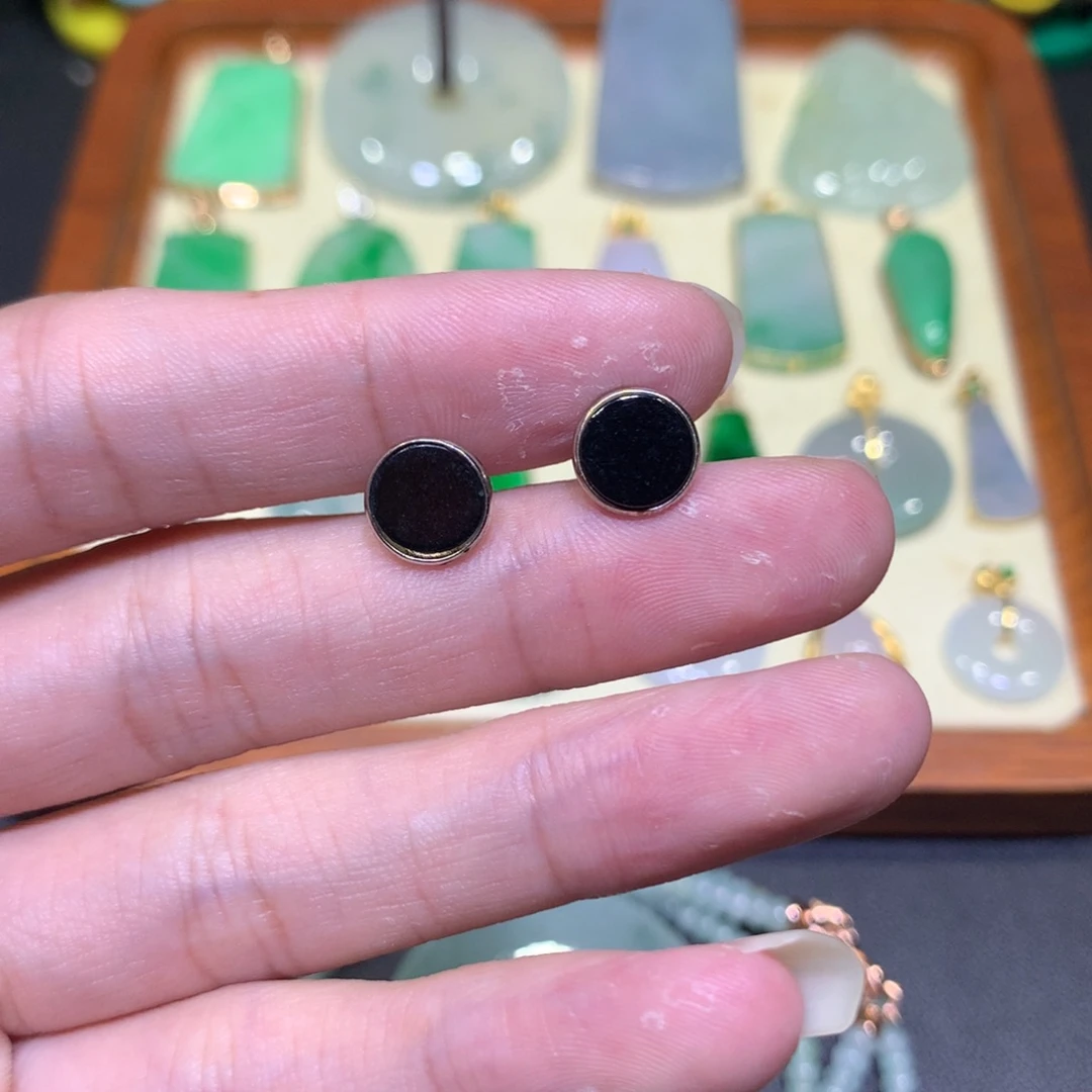 翡翠银S925镶嵌吊坠(不含链)