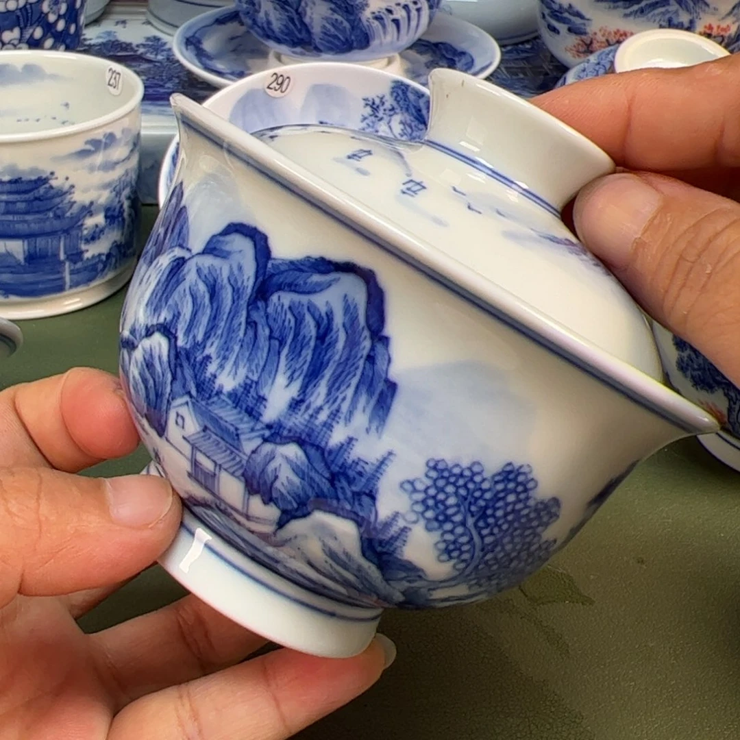 景德镇纯手绘茶具园园286