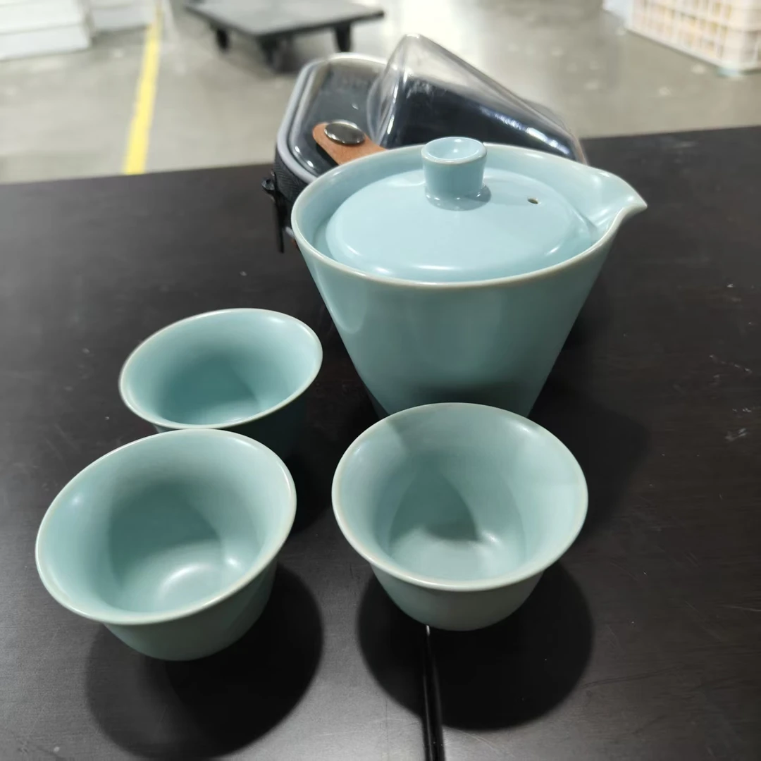 还真-天青汝窑旅行茶具CC9047