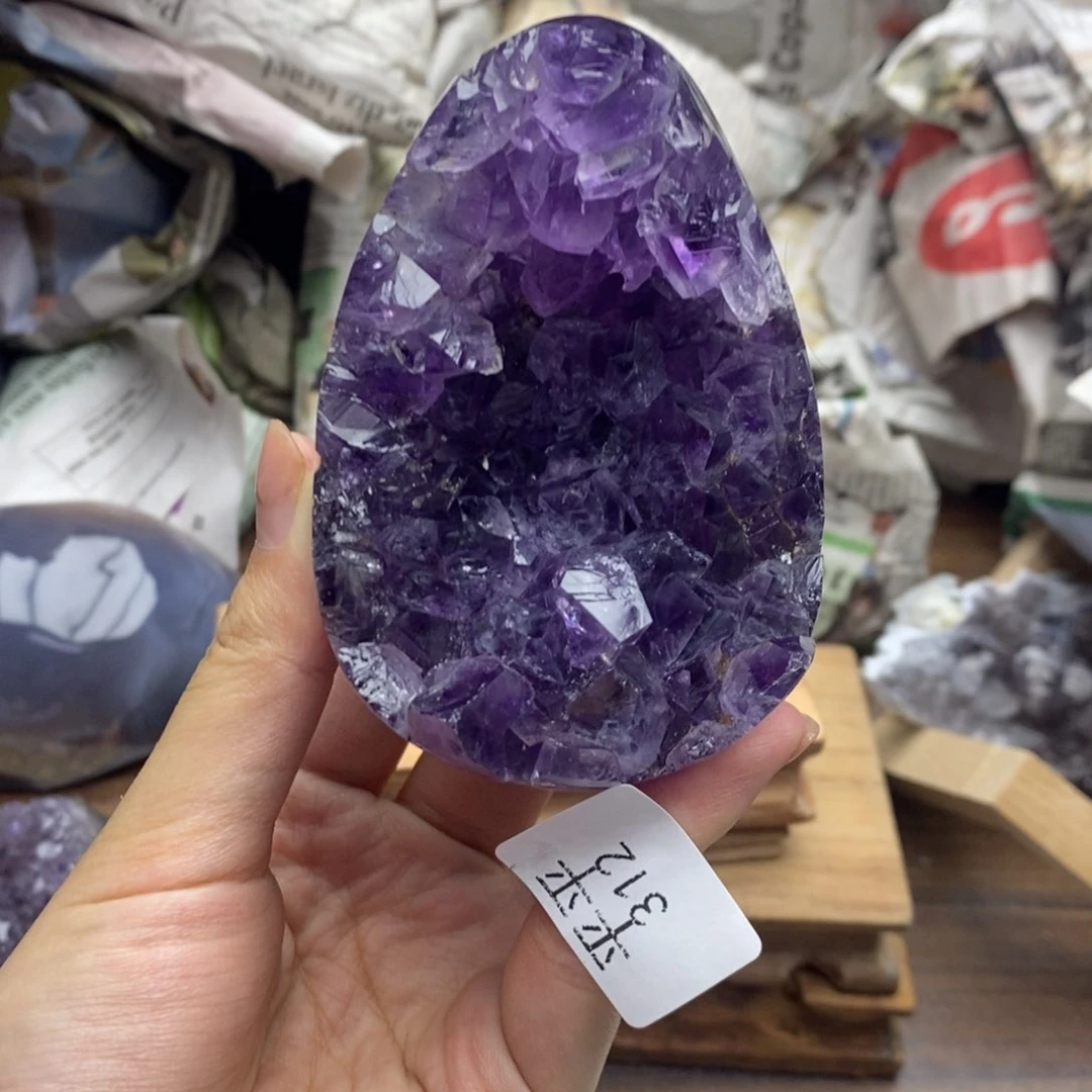 紫晶珠宝半成品未镶嵌