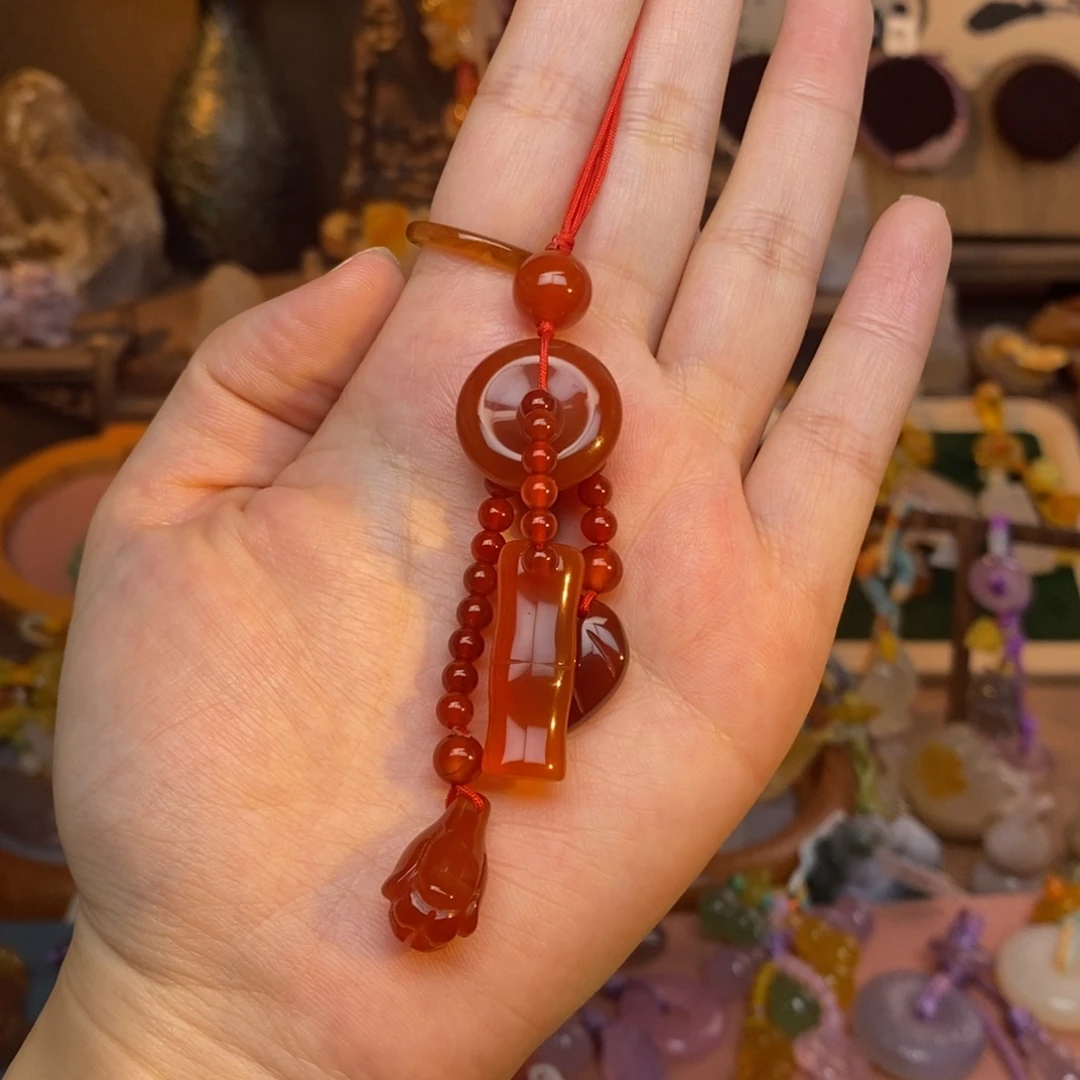 玛瑙/玉髓未镶嵌车挂