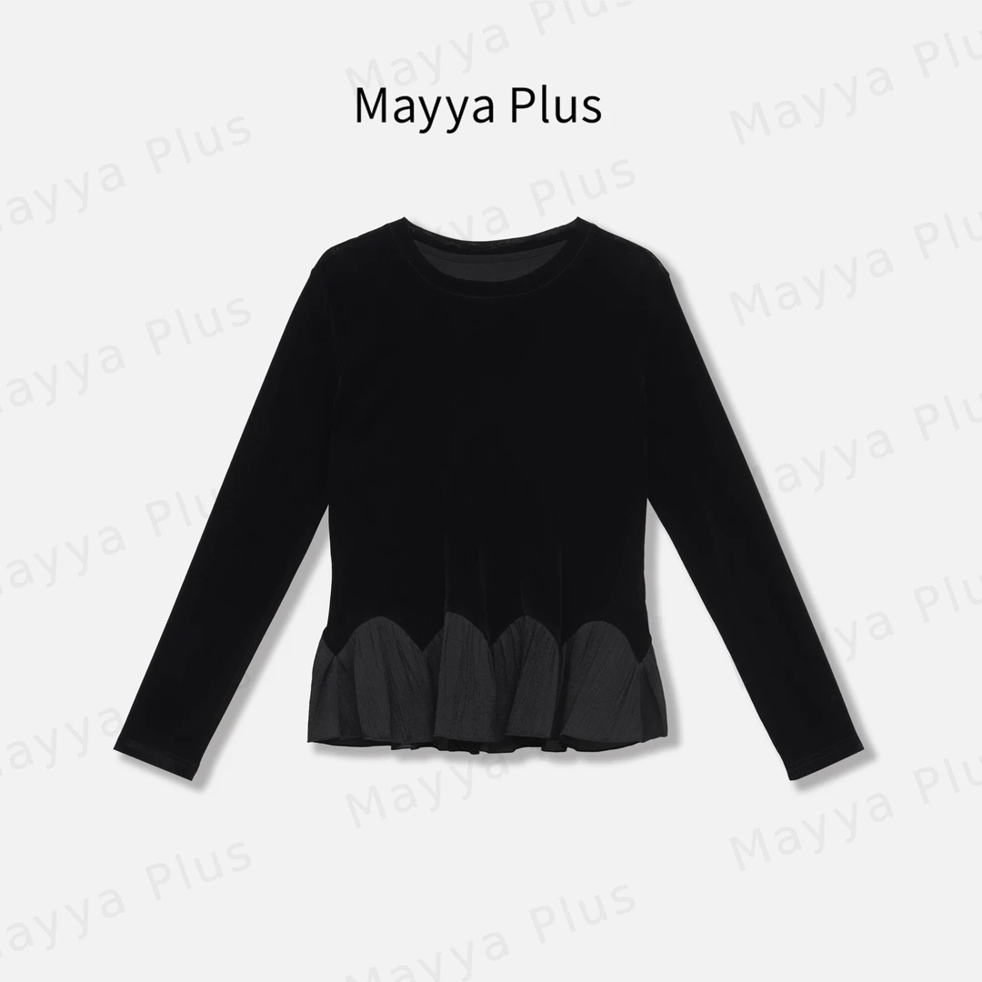 【左岸诗语】Mayya Plus麦芽定制轻奢气质显瘦百搭梭织上衣32516052