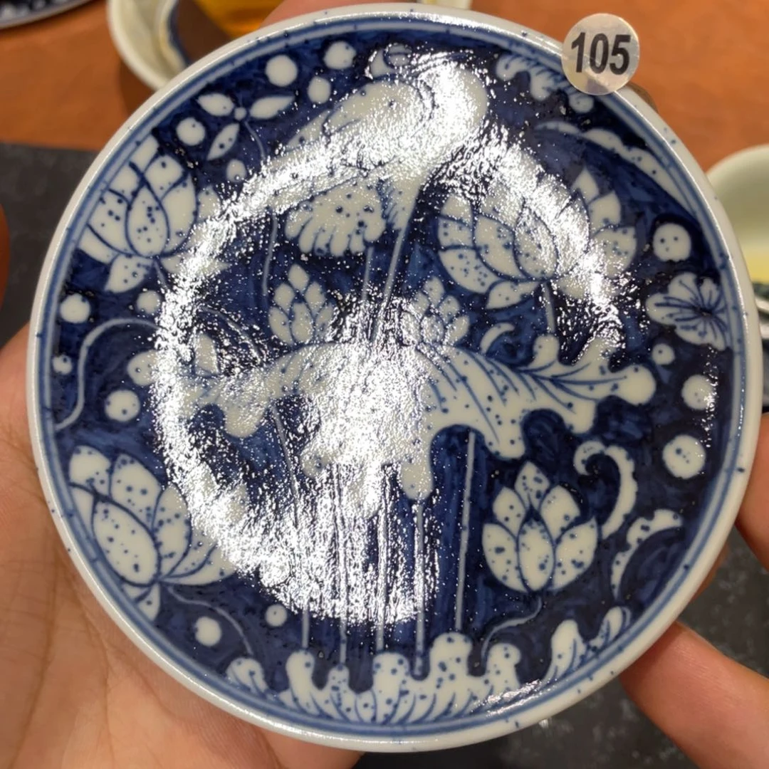 景德镇元青花一鹭杯垫105