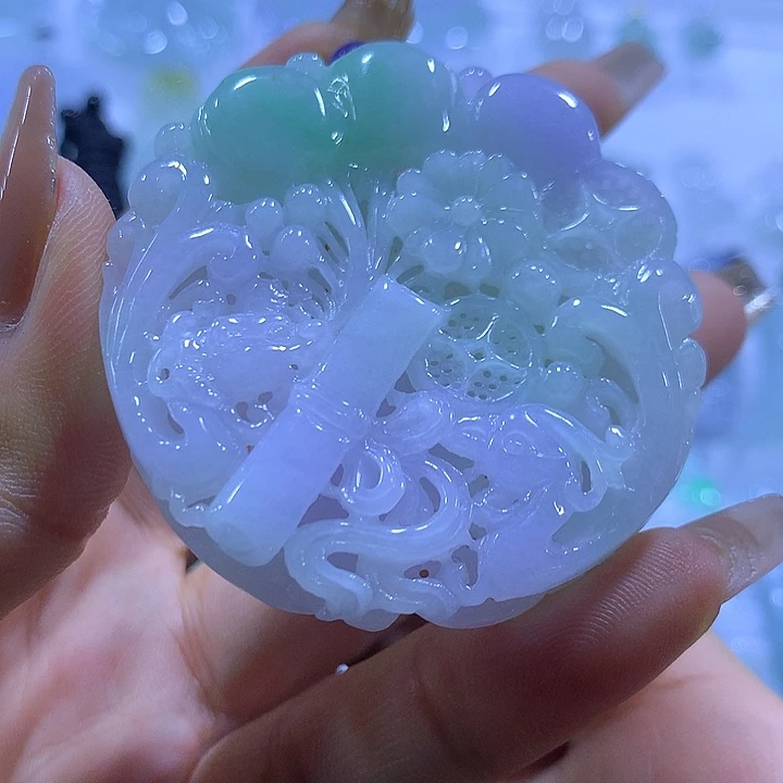 翡翠未镶嵌颈饰天然翡翠A货吊坠