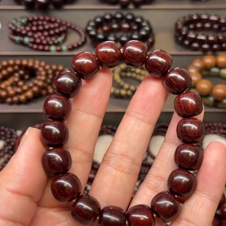 @***M木质类印度小叶紫檀1213老型珠