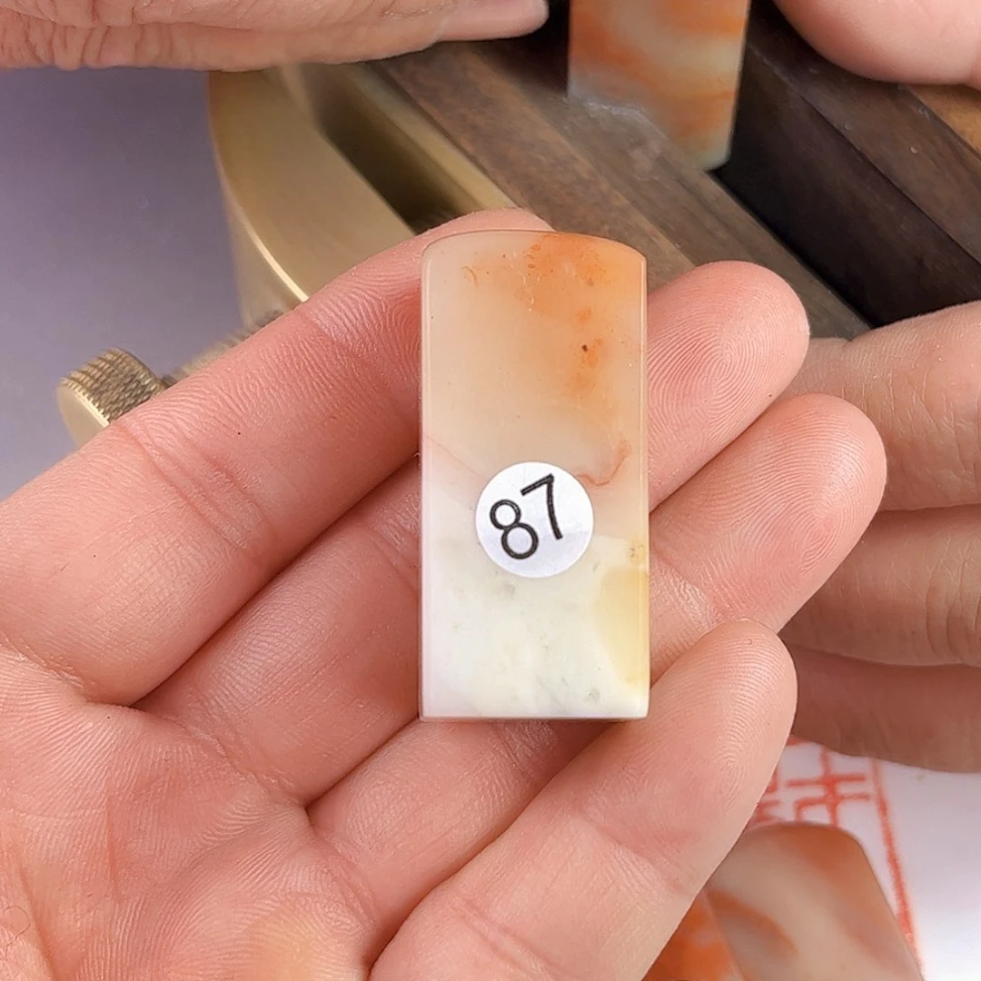 寿山石印石老挝石87号1.9厘米