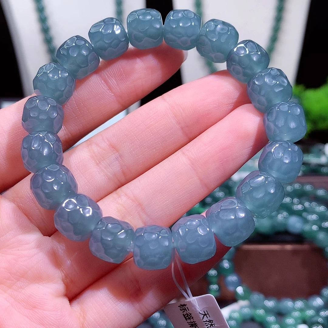 翡翠未镶嵌手链天然a货翡翠手串11.8