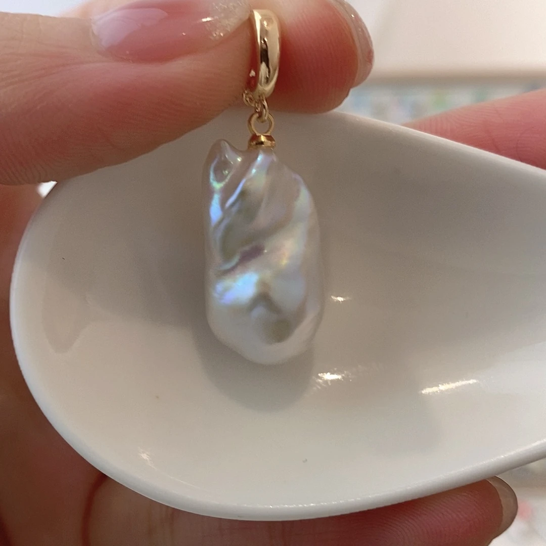 淡水珍珠颈饰银S925镶嵌悦*己