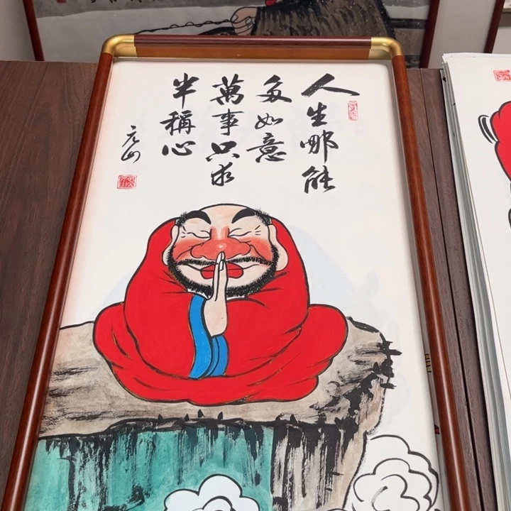 国画纯手绘禅意画作品