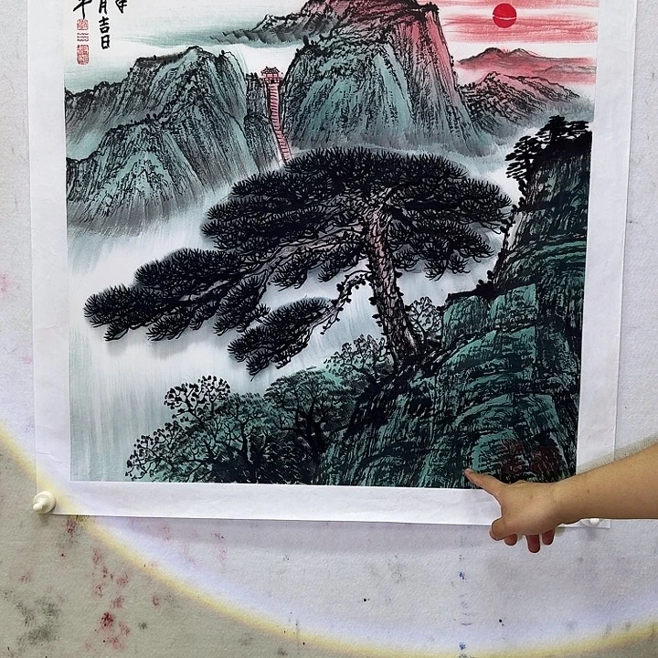 国画李叔平老师书画作品