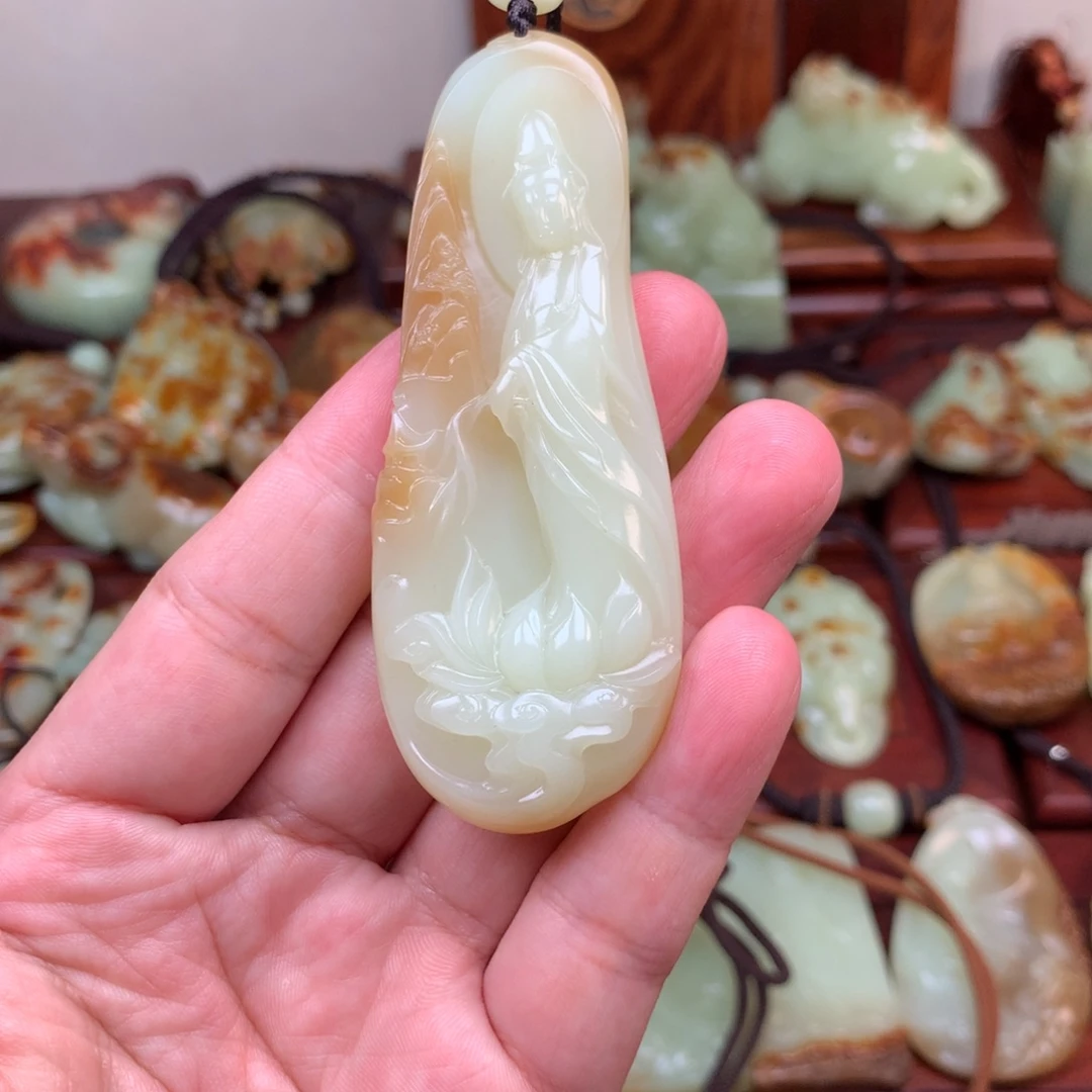 岫岩河磨玉（透闪石质玉）未镶嵌挂件