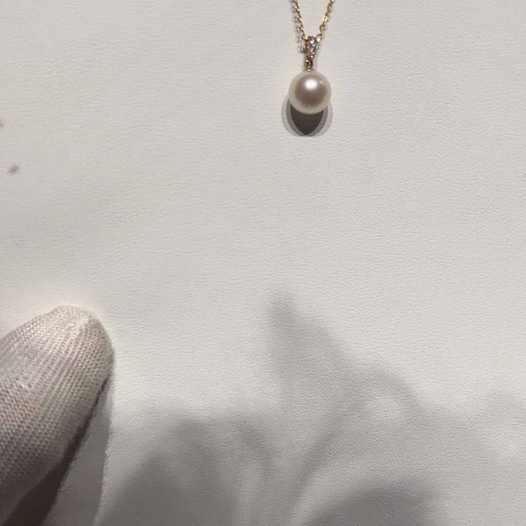 海水珍珠颈饰18K金镶嵌