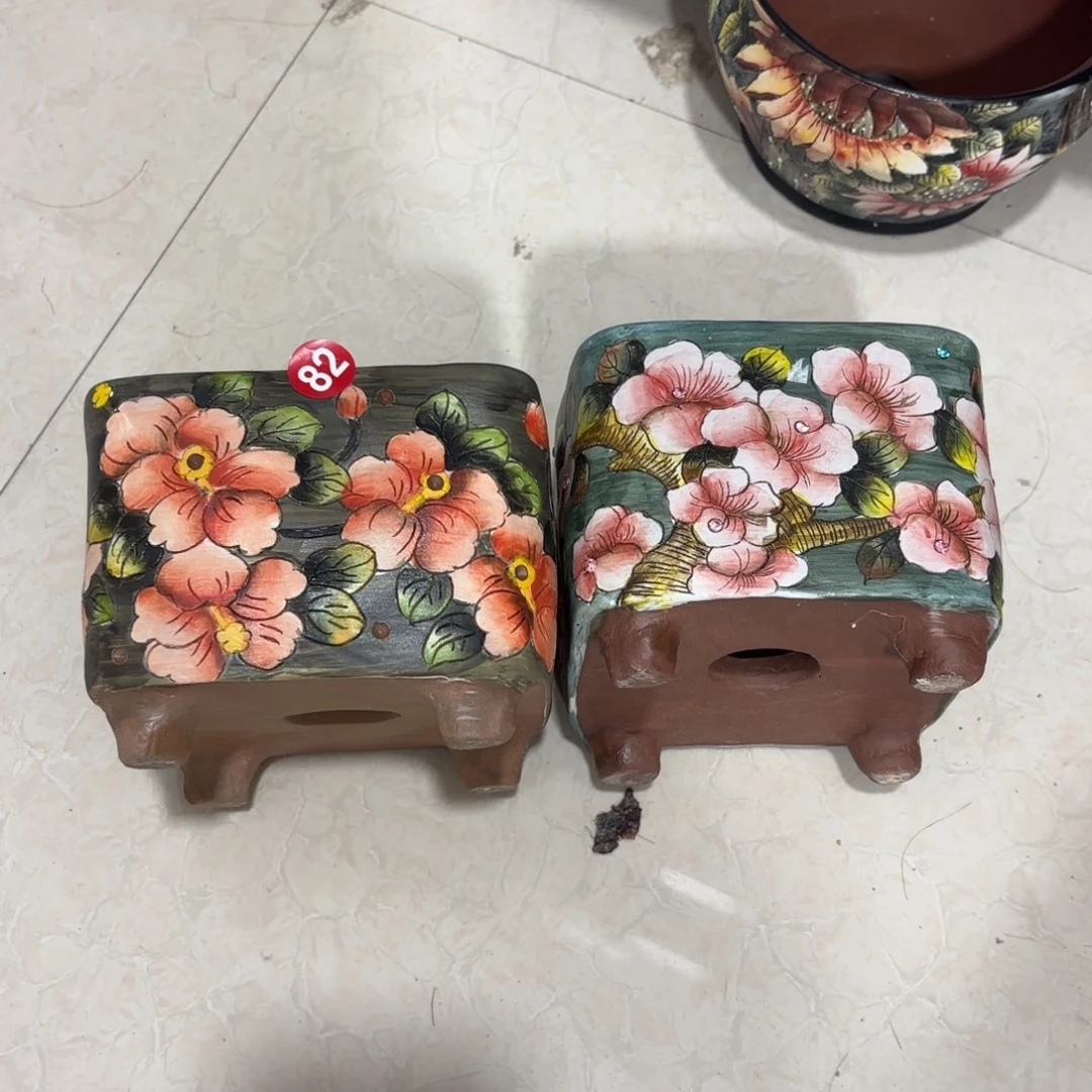 陌***薰景德镇手绘花盆陶瓷