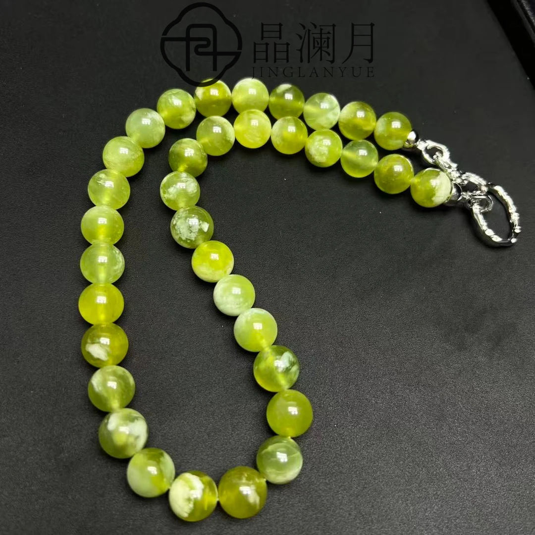 【晶澜月】M264【svip私人定制版】天然岫玉青提奶盖项链多样性发其一
