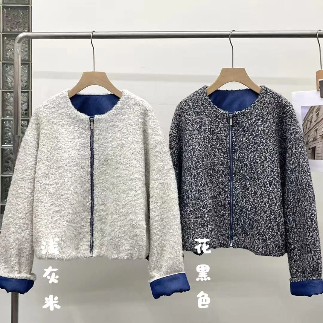 FUJIA STYLE新款时尚百搭简约气质休闲撞色棉服M82295