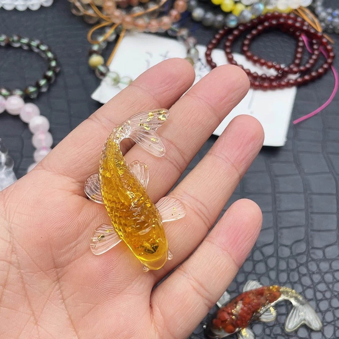 未镶嵌手绳水晶黄小鱼