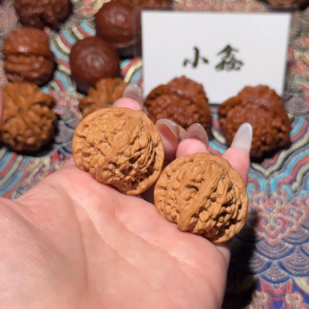 把件核桃1764号36密云狮子头文玩核桃