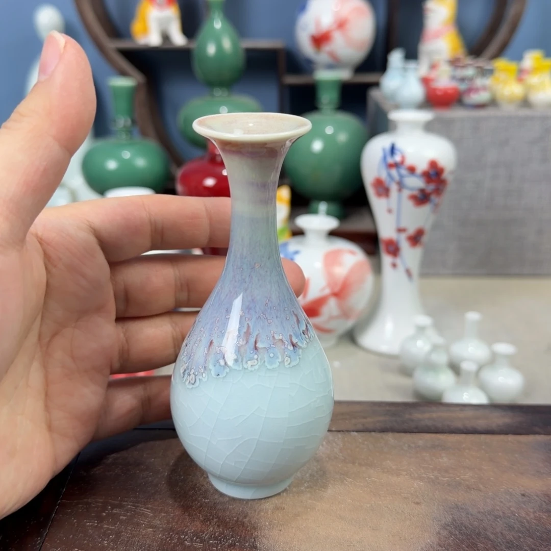 陶瓷手工小花器摆件