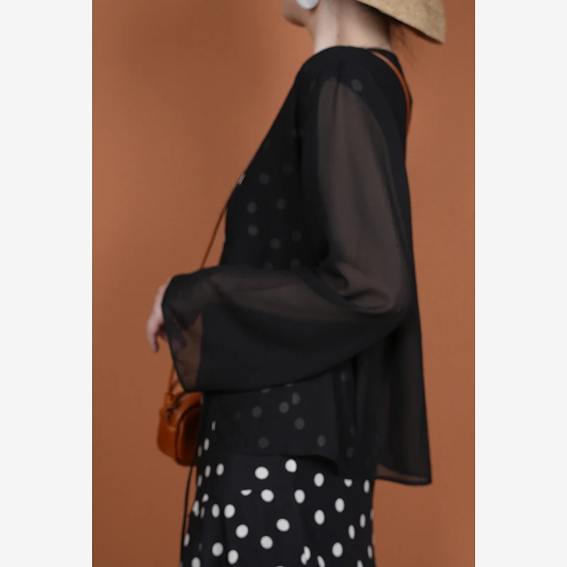 【与风萦】乔其纱开衫小衫披肩 时尚夏季气质长袖