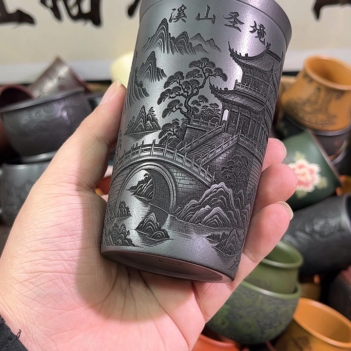 茶杯紫砂全手工紫砂主人杯