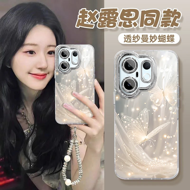 适用vivoS30Promini手机壳个性新款唯美梦幻蝴蝶vivoS30镜头膜防