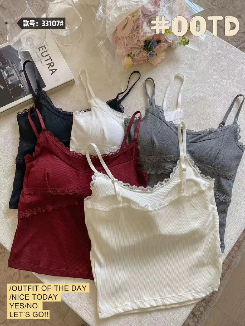 新品潮流蕾丝性感吊带背心353107