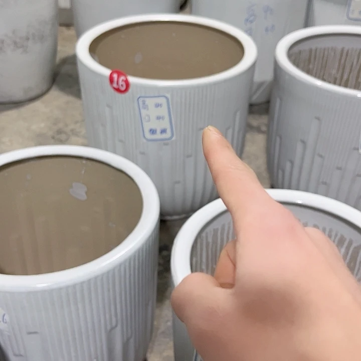 红陶陶瓷花盆默认微瑕