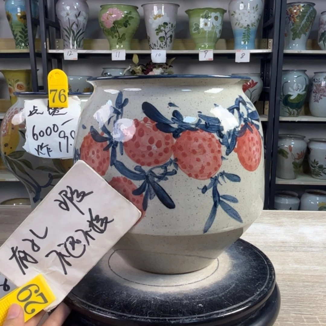 罐1tc景德镇陶瓷花盆不退不换