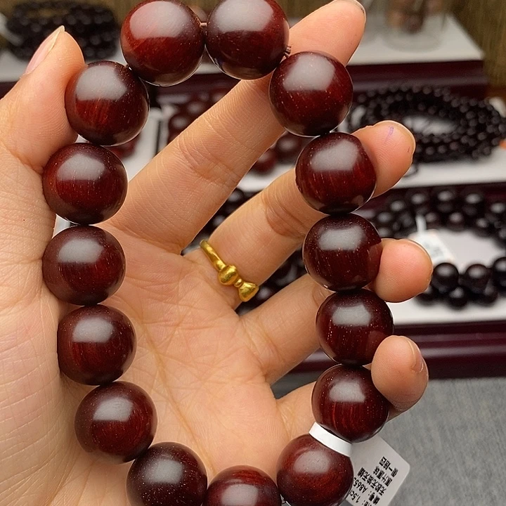 小叶紫檀手串/手链四**汉1.5原汁原味5星➕毛孔少