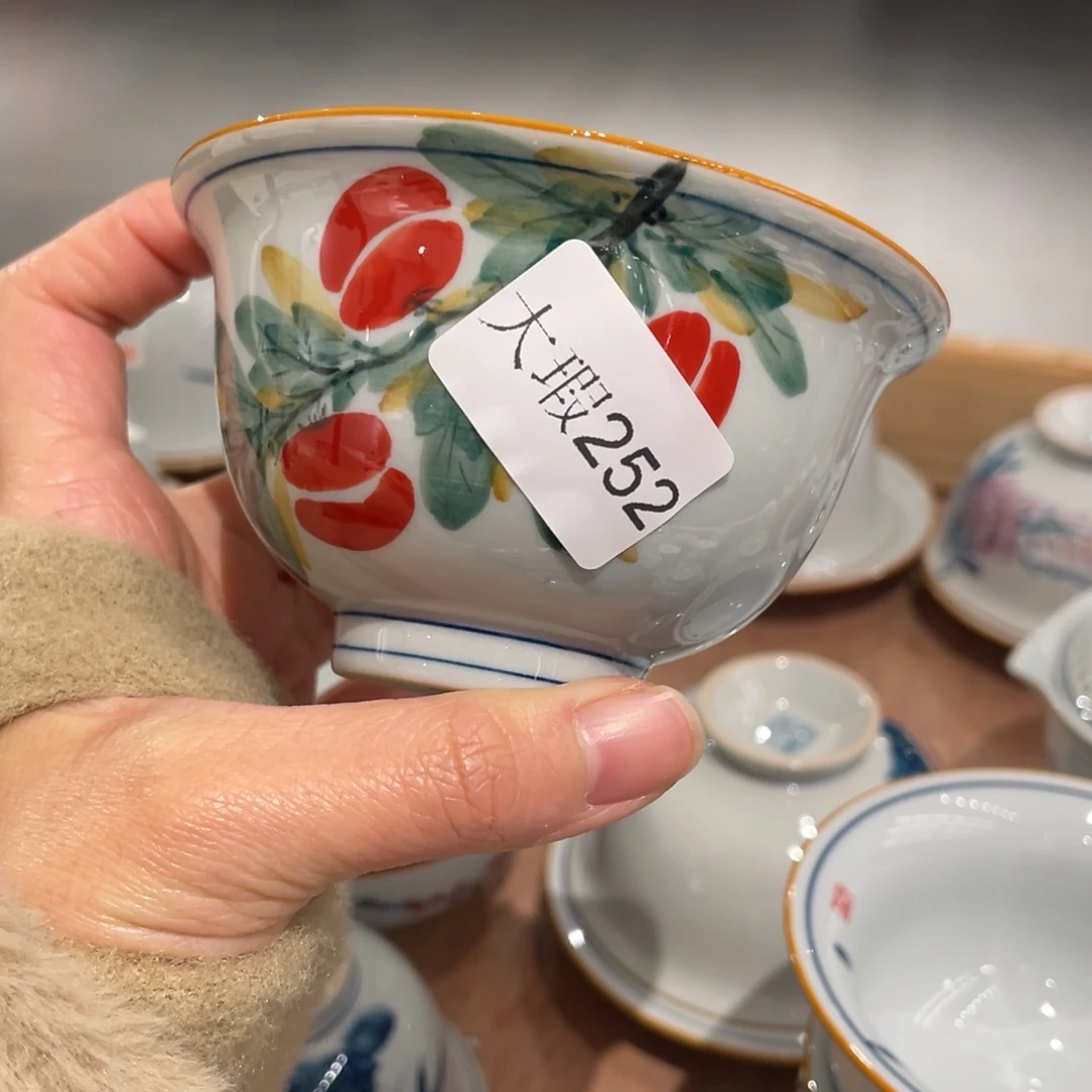 有瑕釉下彩纯手绘