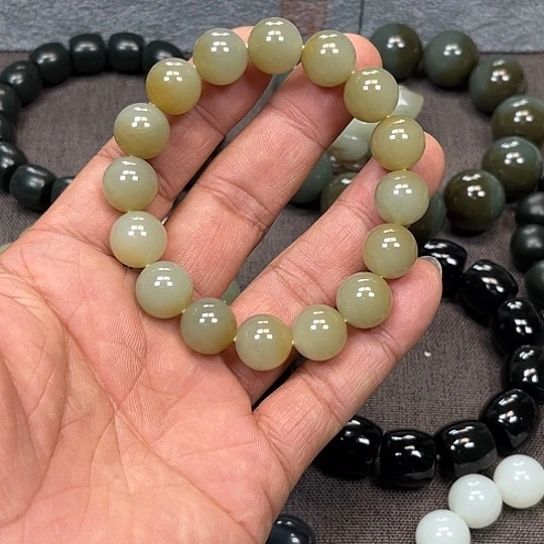 和田玉未镶嵌手链