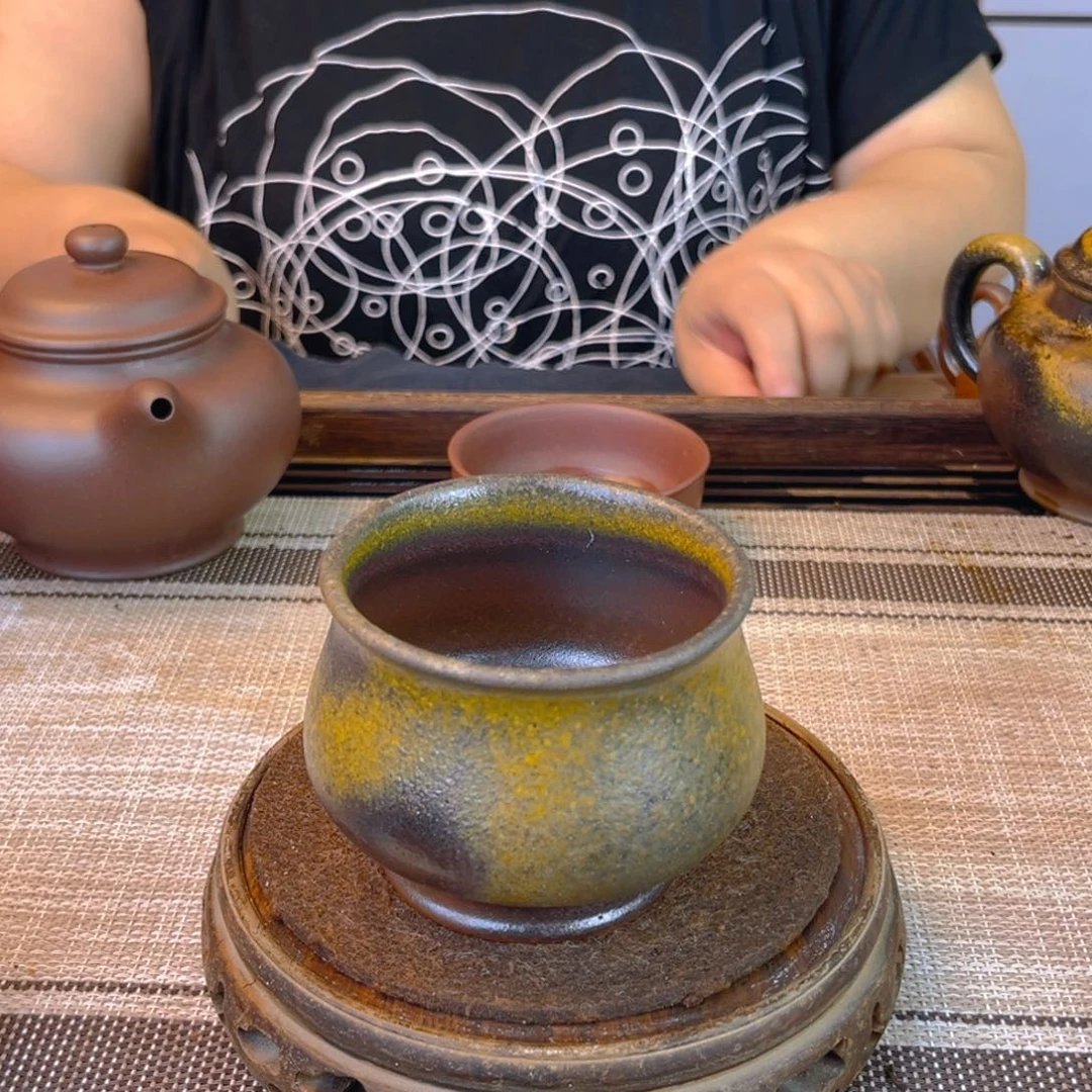 茶壶紫砂底槽清柴烧160cc