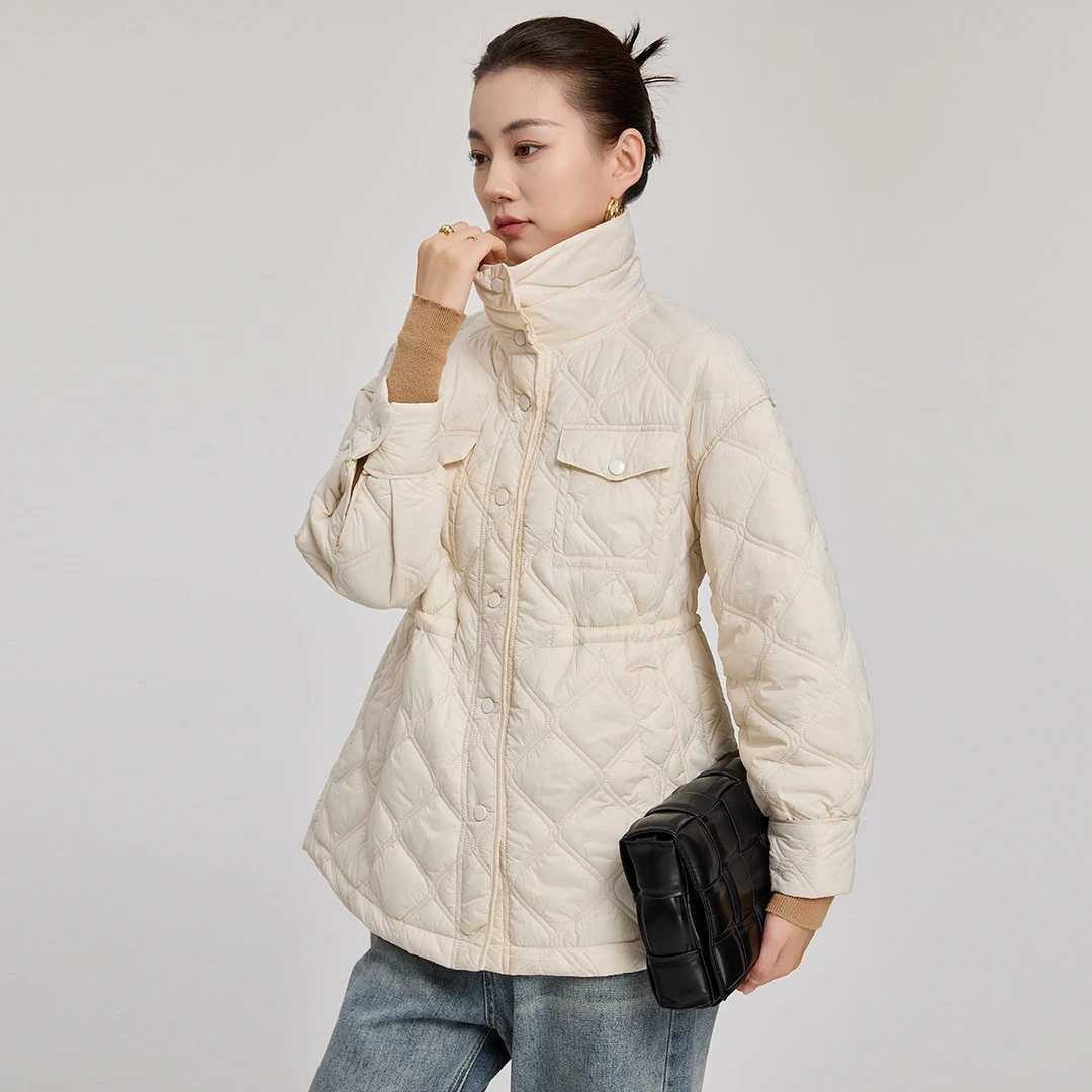 【小余专属】冬季通勤百搭纯色加厚女式棉衣外套GC188010