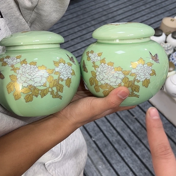 茶叶罐陶瓷家用储物罐瑕疵福利品介意勿拍