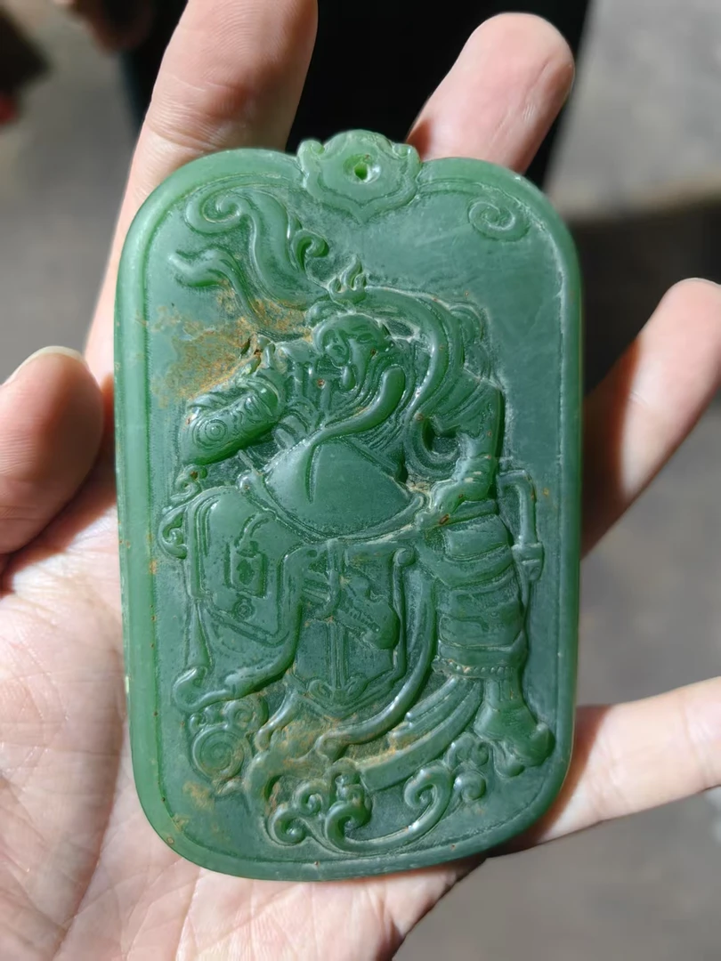 1个关公绿色牌牌摆件链接