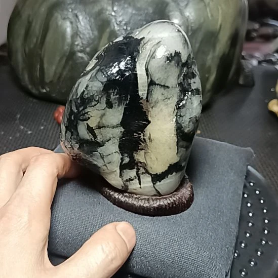 新疆金丝玉原石国画