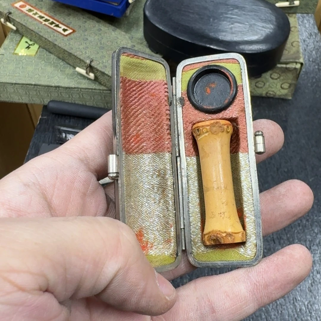 竹日本中古工艺品摆件