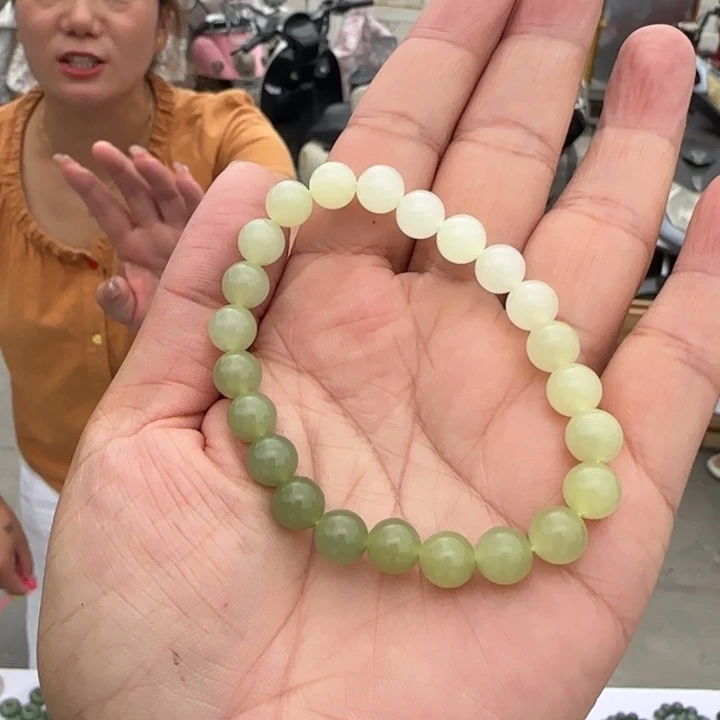 手链未镶嵌和田玉（糖玉）