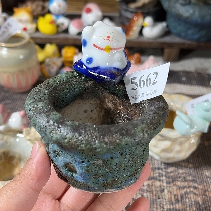 口5 手工花盆满30包邮