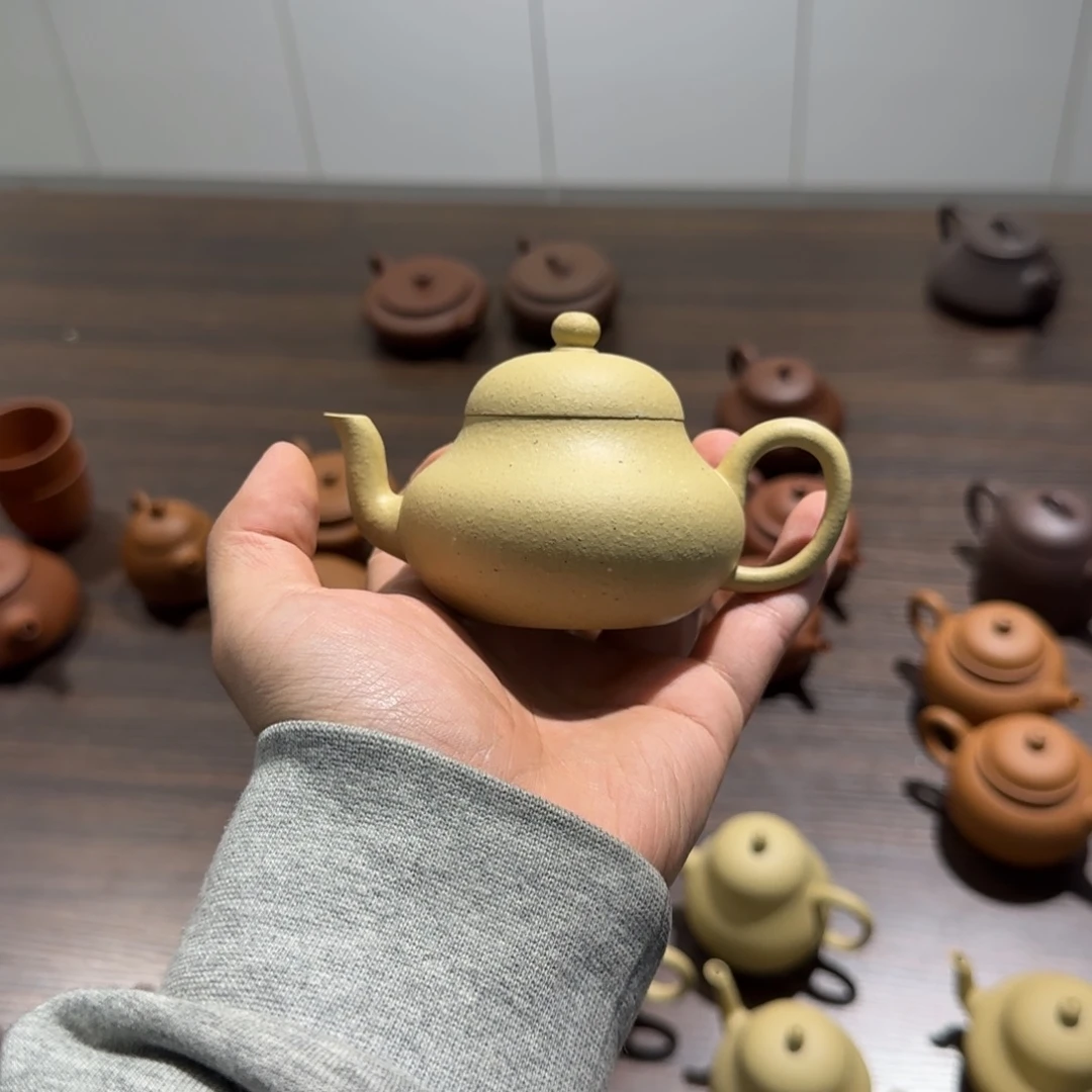 紫砂茶壶骑****海大水潭本绿